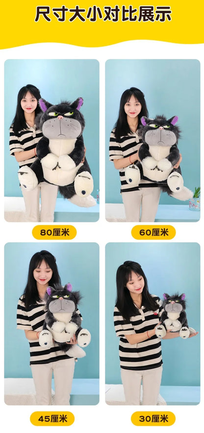 Disney Lucifer Plush Cartoon Cute Ugly Cat Doll Sitting In Tokyo Disney Plush Doll Cinderella Colleagues Spoof Doll Kids Gifts