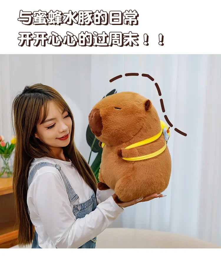 50cm Capybara Plush Simulation Capibara Anime Fluffty Toy Cute Doll Stuffed Animals Soft Doll Plush  Children's Birthday Gifts