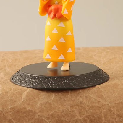 6pcs/set Anime Demon Slayer Kimetsu no Yaiba Kamado Tanjirou Agatsuma Zenitsu Hashibira Inosuke Action Figure PVC Model Toy Gift