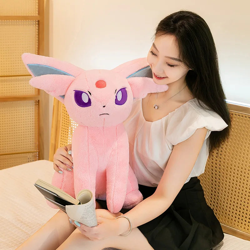 40/70cm Espeon Pokemon Plush Toys Large Anime Doll Pillow Cartoon Giant Pokémon Eifie Plushie Stuffed Gift for Kids Christmas