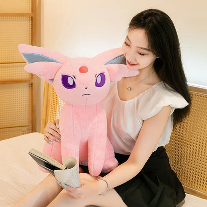 40/70cm Espeon Pokemon Plush Toys Large Anime Doll Pillow Cartoon Giant Pokémon Eifie Plushie Stuffed Gift for Kids Christmas