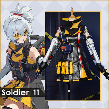 UWOWO Soldier 11 Cosplay Collab Series: Game Zenless Zone Zero/ZZZ Soldier 11 Cosplay Costume