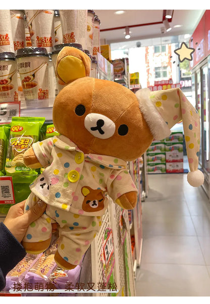 35/45/75cm Big Size Rilakkuma Kawaii Anime Plush Stuffed Doll Room Decorated Plushies Pajamas Bear Pillow Ornaments Holiday Gift