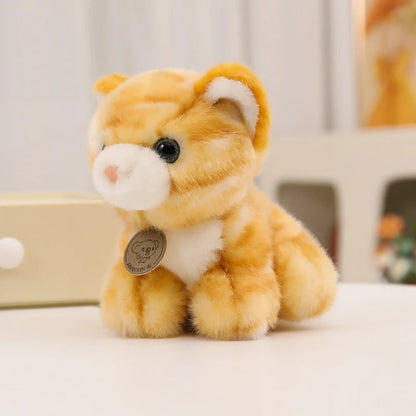 16cm Super Soft Baby Cats Plush Doll Adorable Small Tabby Cat Plushies Lifelike Cute Toy Kawaii Girl Boy Birthday Gift