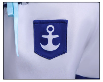 VTuber Sameko Saba Cosplay Costume Wig Dress Outfit Ears Headwear Uniform Festival Halloween Party for Women Girls Carnival Prop