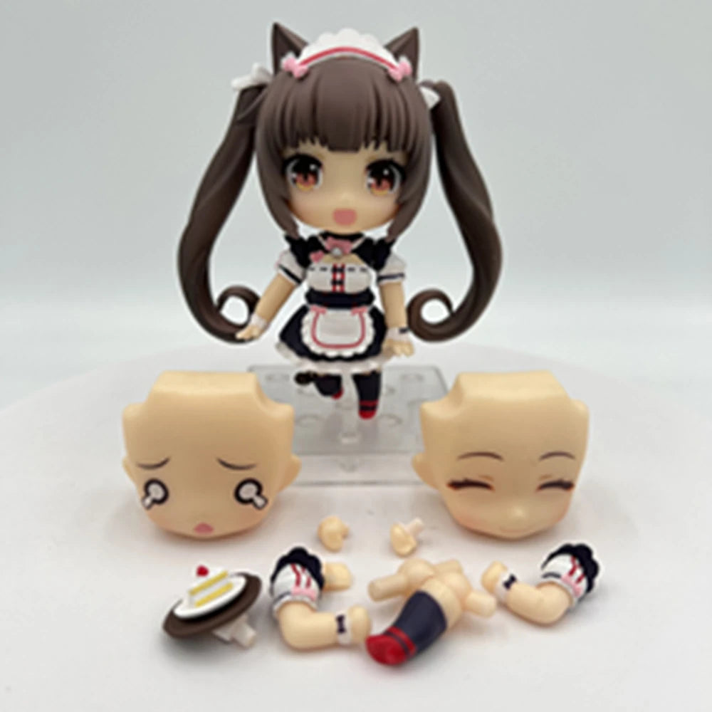 Anime NEKOPARA Figure OB11 #1238 Chocolates Vanilla Action Figure Cat Style Model PVC Static Toys Gift Doll Cat Maid 10cm
