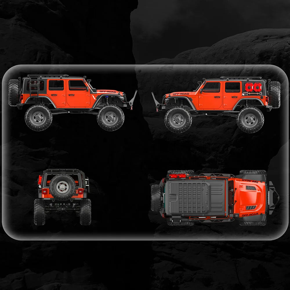 1/10 RC Car HB RTR R1011 Remote Control Vehicle 2.4G Full Proportional Rock Crawler LED Light 4WD Off-Road Climbing Truck Toys
