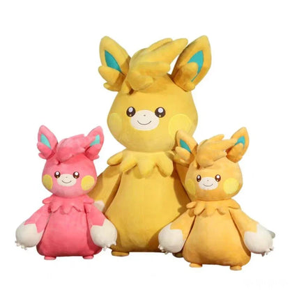 40cm Pokemon Pawmot Large Plush Toys Anime Doll Cute Kawaii Cartoon Pawmi Pokémon Stuffed Plushie Pillow Gift for Children