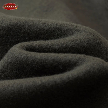 ZODF Trendy 2025 Autumn Winter Men Warm Soft Fleece Shorts Unisex Casual Hip Hop 345gsm Solid Shorts Brand Bottoms HY1173