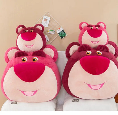 65cm Disney Toy Story 4 Strawberry Bear Cute Girl Heart Bear Backrest Plush Toy Doll Pillow Doll Cushion with Strawberry Flavor