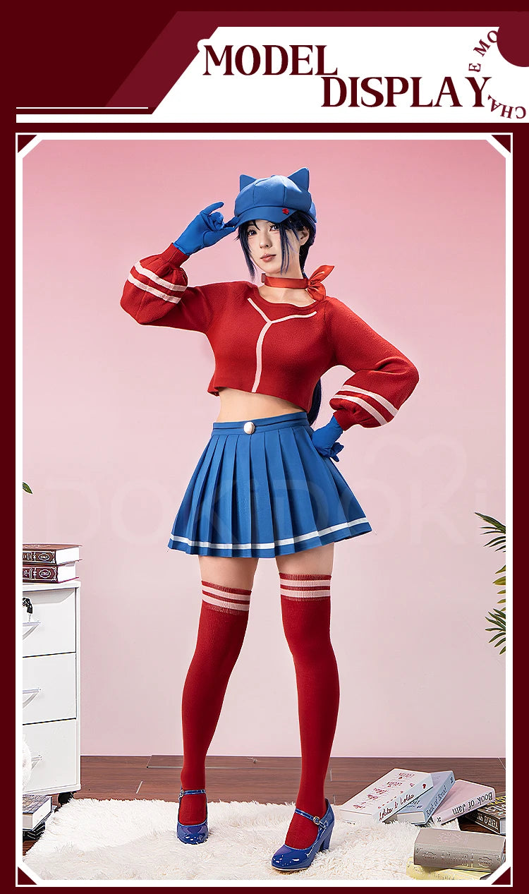IN STOCK Mita Cosplay Costume Game MiSide【S-3XL】DokiDoki-R Women Cute Dress Uniform Mita Cosplay Halloween Plus Size