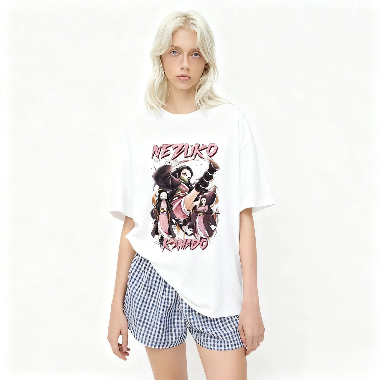 Anime Demon Slayer Graphic T Shirt Women Men Oversized Short Sleeve Tee Streetwear Hip Hop Casual Summer Fashion Trend Y2k Top