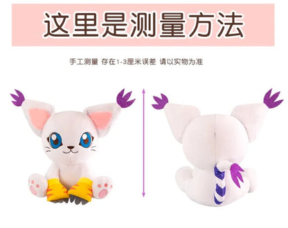 New Digimon Adventure Plush Toys Tailmon Action Figure Cartoon Stuffed Sitting Position Doll Soft Pillow Room Decor Toys Gifts
