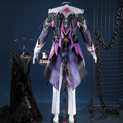 Genshin Impact Durin Cosplay Costume Wig Uniform Headwear Wings Festival Halloween Party for Women Men Girls Role Play Outfit