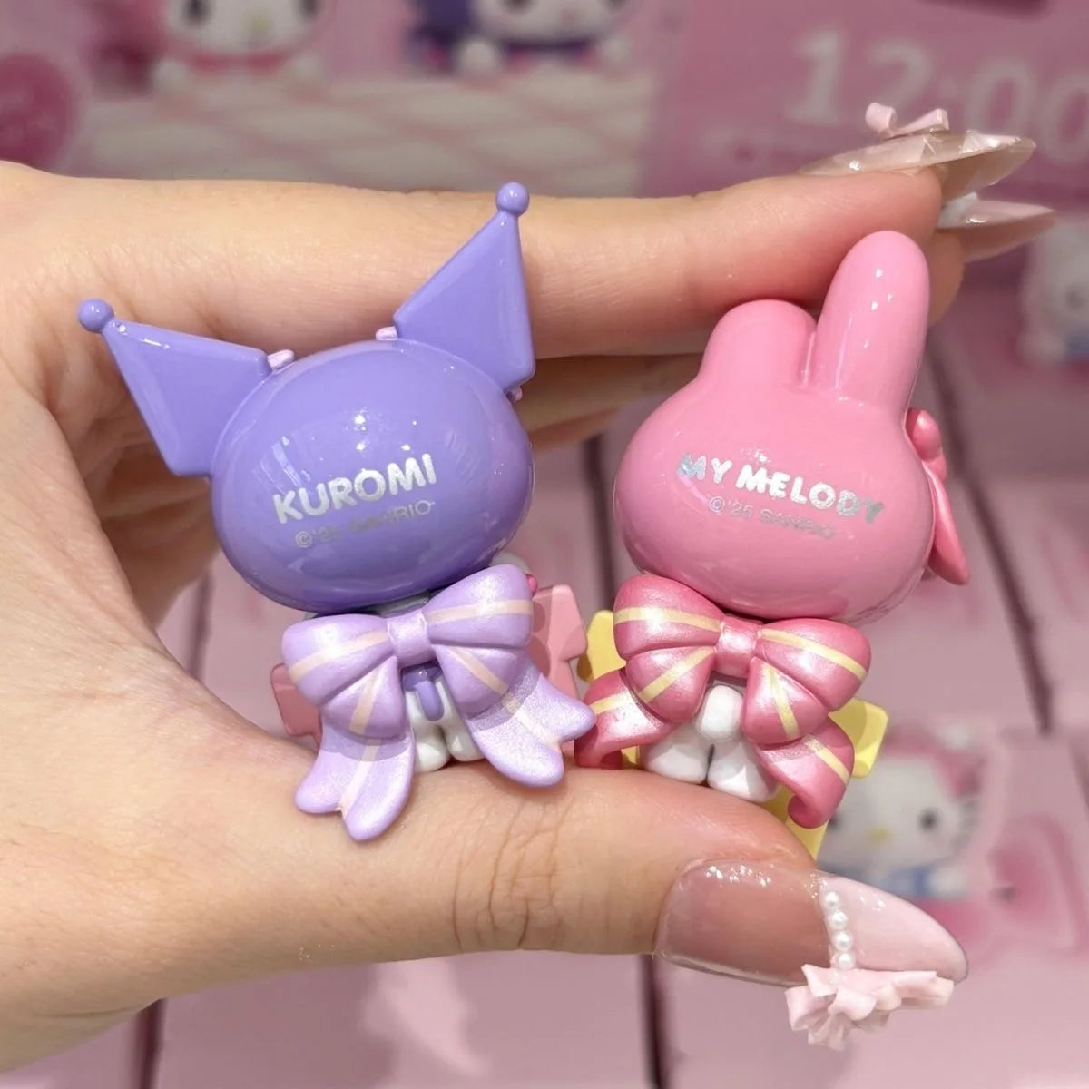 Kt Cat Bow Sweetheart Series Blind Box Trendy Toy Cute Doll Mini Phone Case Computer Decoration Desktop Ornament Surprise Gifts
