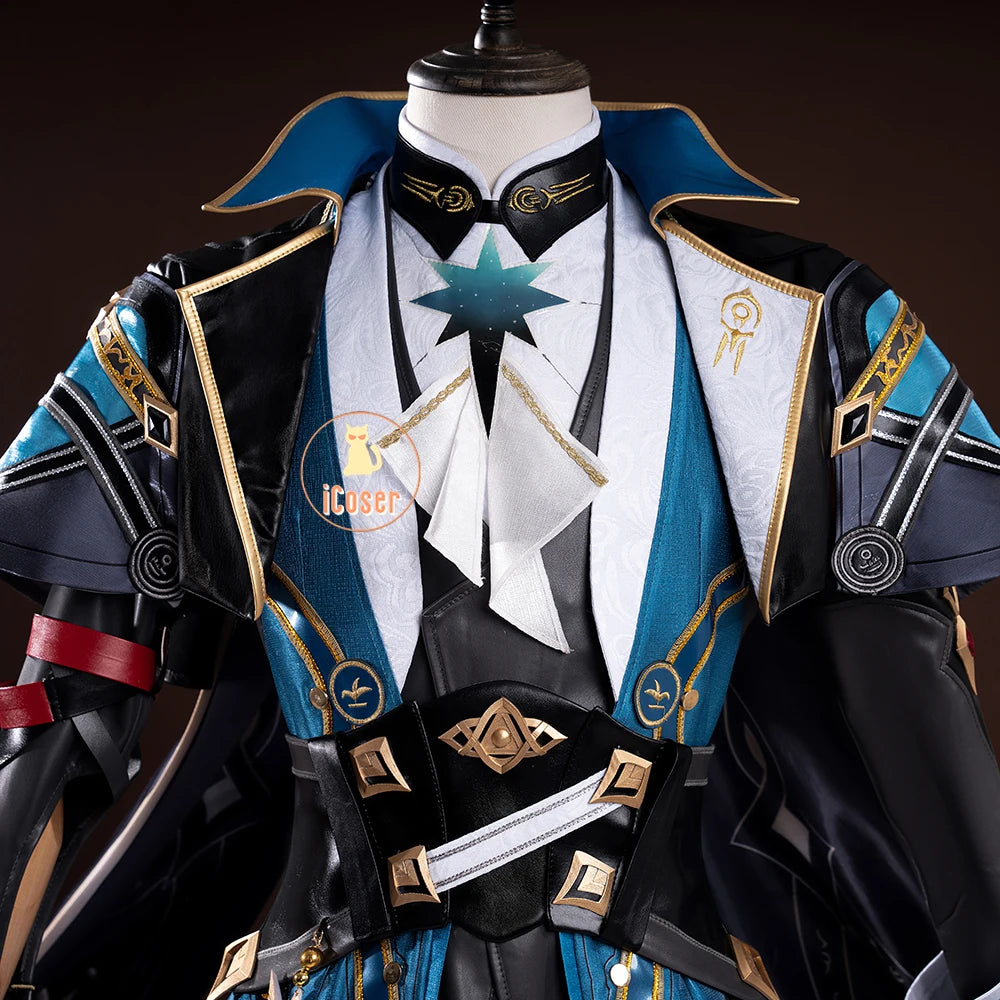 iCoser Honkai Star Rail Anaxa Cosplay Costume Wig Uniform Outfit Anaxagoras Grove of Epiphany Amphoreus Halloween for Women Men