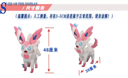 46cm Anime Pokemon Doll Pokémon Fairy Eevee Plush Doll Toy Kawaii Anime Plush Stuffed Doll Children's Companion Gift