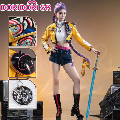 【Last Batch】Rumii Miraa Zoeyy Cosplay Costume Demon【XS-3XL】DokiDoki-SR Yellow Costume Zoeyy Rumii Cosplay Plus Size