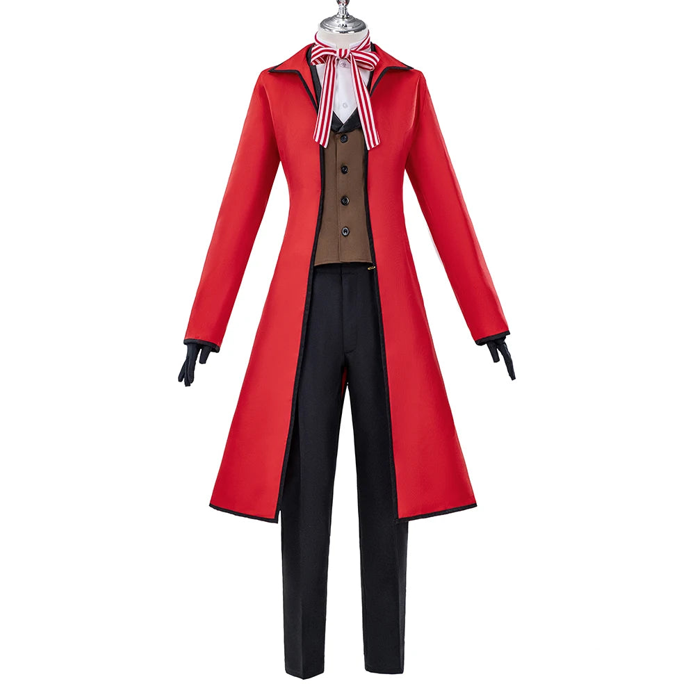 Grell Sutcliff Cosplay Costume Anime Cosplay【S-3XL】DokiDoki-N Grell Sutcliff Cosplay Men Uniform Costume Plus Size