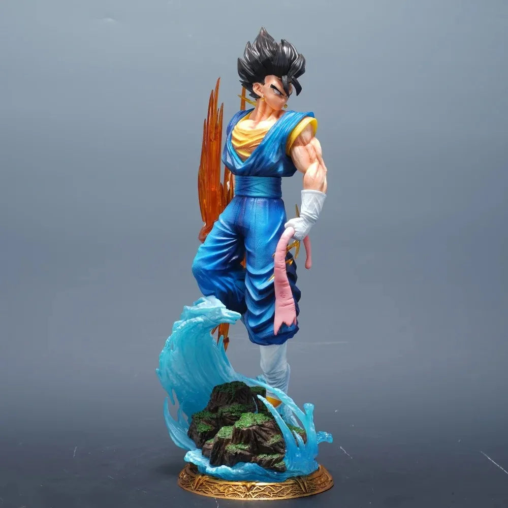 38cm Anime Dragon Ball Vegetto PVC Action Figure Statue Desktop Ornament Model Toy Gift