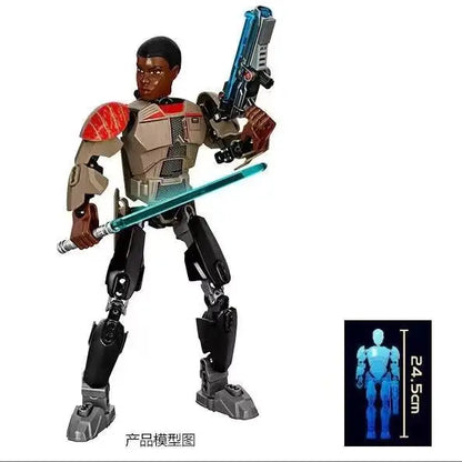 In Stock Stars Wars Action Figure General Robot Grievous With Lightsaber Hilt Combat Weapon Anime Figure Model Toy Kids Gifts