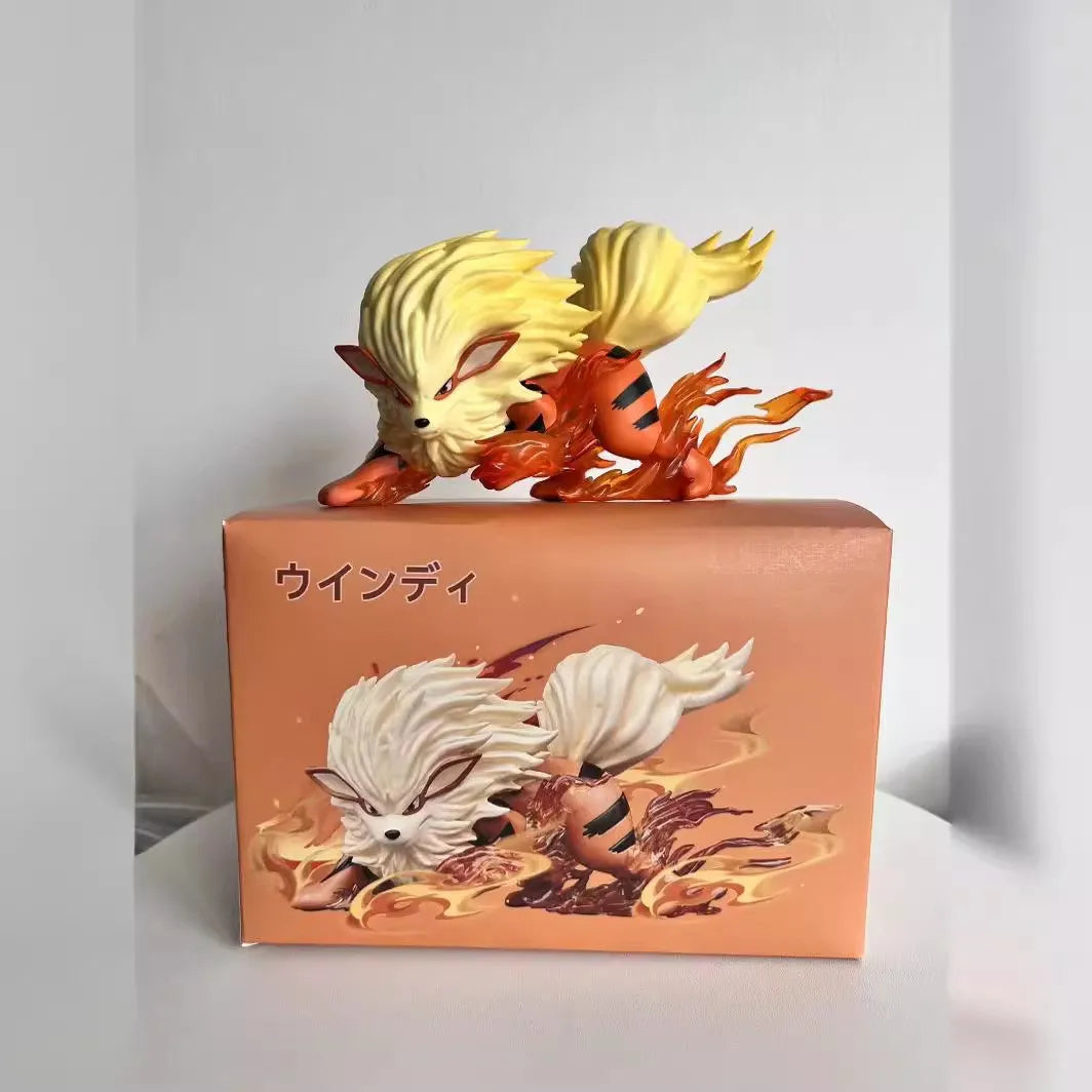 Hot 9cm PokéMon  Anime Figure Og Arcanine Action Figures Gk Figurine Kawaii Pvc Collection Ornaments Birthday Gift Toys