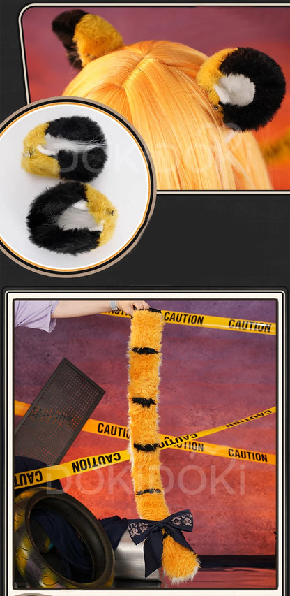 Seth Ellen Joe Hoshimi MiyabI Ju Fufu Von Lycaon Tail Ears Cosplay Props Game Zenless Zone Zero DokiDoki 125cm Tail Halloween