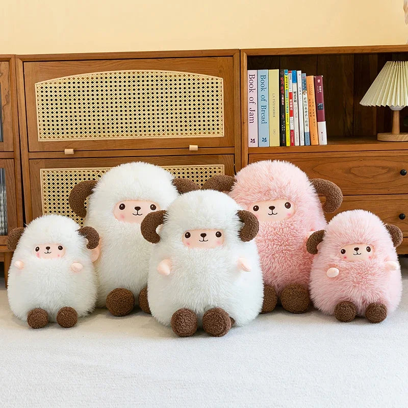 Sheep Doll Plush Toy Cute Sheep Soft Stuffed Animal Sleeping Pillow Cushion Christmas Gifts for Kids and Girls