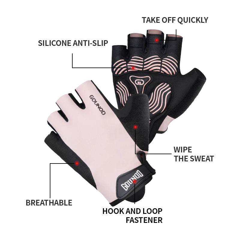 The Codex Breathable Anti-Slip Half Finger Gloves for Fitness Cycling Gym and Fishing – Men & Women