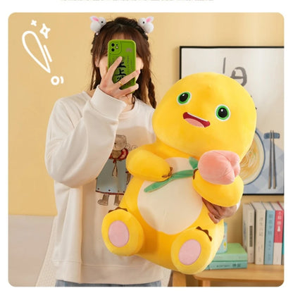 Hot Kawaii Plush Doll Love Yellow Embracing Flower Milk Dragon Dinosaur Doll Cute Plush Stuffed Pillow Soft Doll Birthday Gift