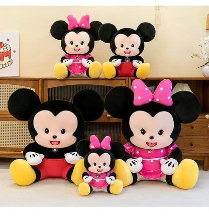 Cartoon Mickey Mouse Plush Toy Couple for Kids Birthday Xmas Gift Wedding Bed Doll Valentines Minnie Present Arcade Stuffed toy