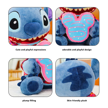 30/70CM Cartoon Lilo and Stitch Disney Plush Toys Anime Stuffed Xmas Biscuit Classic Stich Doll Plushie Kids Birthday Gifts