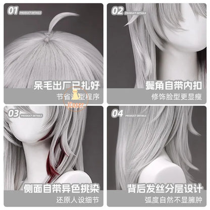 Wuthering Waves Zani Cosplay Costume Wig Uniform Metal Props Montelli Family Averardo Bank Ragunna Rinascita Halloween for Women