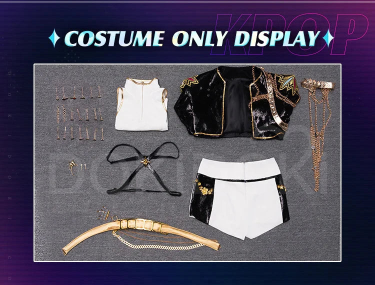 【Last Batch】IN STOCK Rumii Miraa Zoeyy Cosplay Costume【S-3XL】DokiDoki-SR Women Golden Costume Rumii Cosplay Suit Plus Size