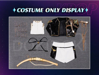 【Last Batch】IN STOCK Rumii Miraa Zoeyy Cosplay Costume【S-3XL】DokiDoki-SR Women Golden Costume Rumii Cosplay Suit Plus Size