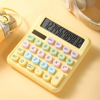 Ins Dopamine Candy Color Calculators Large Display Mechanical Dot Keyboard Back To School Supplies Students/Finance Stationery