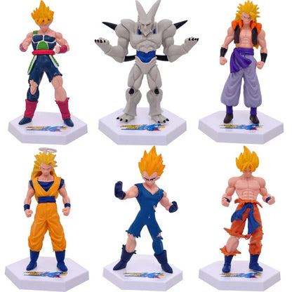 1set Dragon Ball Z Super Goku Vetega Majin Buu Freeza Beerus Whis Mark Karin Gotenks PVC Figures Anime Collectiable Model