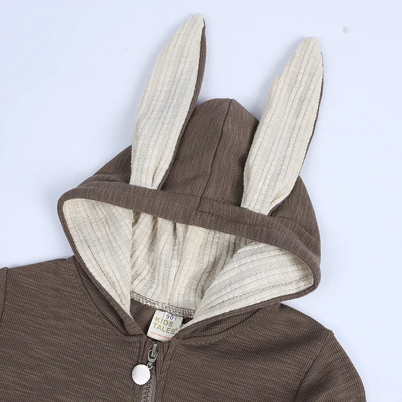 White Baby Rompers Newborn Boys Girls Clothes Easter Funny Rabbit Ear Hooded Jumpsuit infant Costume Cotton Baby Romper Pajamas
