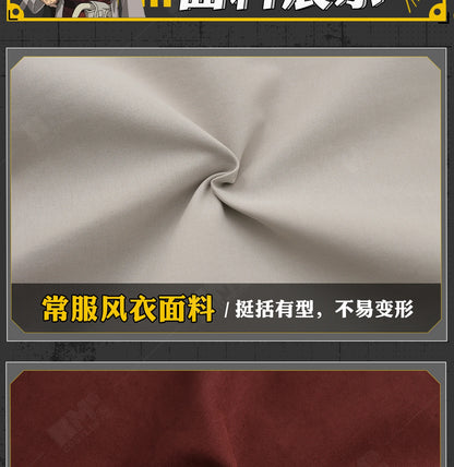 Anime Gachiakuta Enjin Cosplay Costume Wig Uniform Embroidery Earrings Badge Akuta Cleaners Halloween Party Women Men Role Play