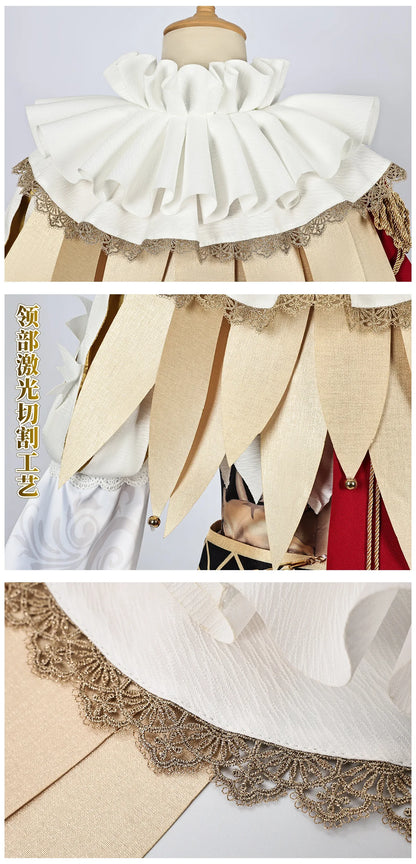 iCoser Identity V Hullabaloo Brightest Star Cosplay Costume Wig Mike Morton Uniform Hat Ring Halloween Party Women Men Carnival