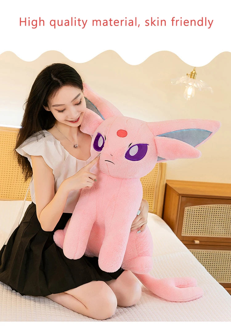 40/70cm Espeon Pokemon Plush Toys Large Anime Doll Pillow Cartoon Giant Pokémon Eifie Plushie Stuffed Gift for Kids Christmas