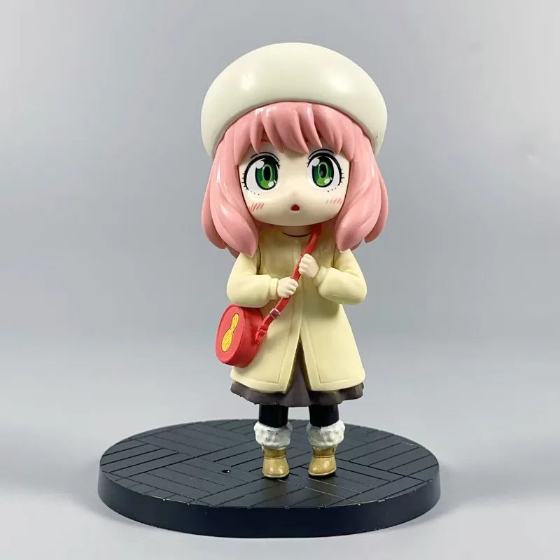 Manga Spy×Family Action Figures Forger Anya Detective Model Cute Anya Anime Figurine Toys PVC Collectible Ornament Birthday Gift