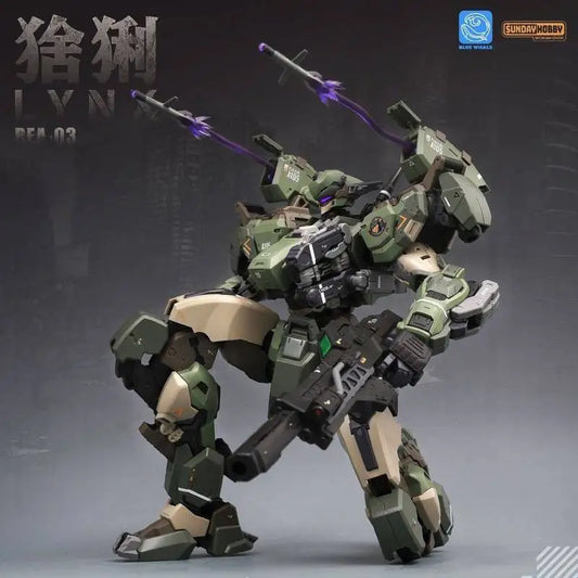 Brandnew Artisan Saga Blue Whale Rea-03 Lynx Plastic Model Kit Sunday Hobby Blue Whale Series Educational Toys Kids Holiday Gift