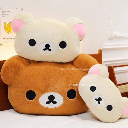 75CM Big Size Rilakkuma Kawaii Cartoon Anime Plush Stuffed Doll Room Decoration Plushies Pillow Cute Peluche Ornaments Gifts