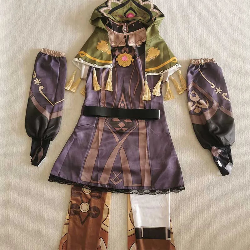 Genshin Impact Collei Cosplay Costume Adult Cotton Polyester Set
