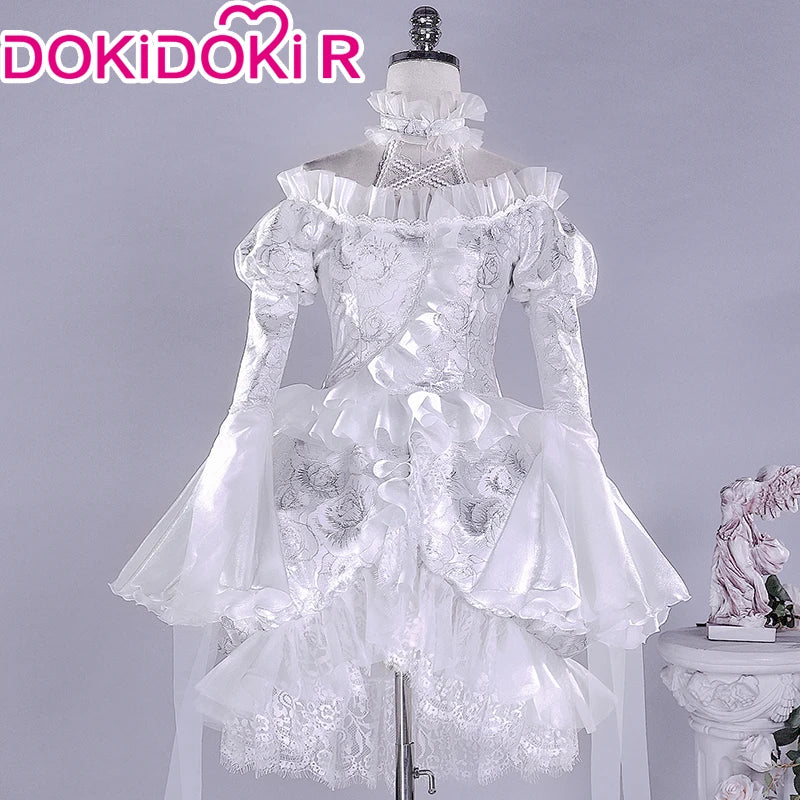 Kirakishou Cosplay Anime Rozen Maiden Cosplay DokiDoki-R Women Kirakishou Cosplay Lolita Gothic Dress White Lolita