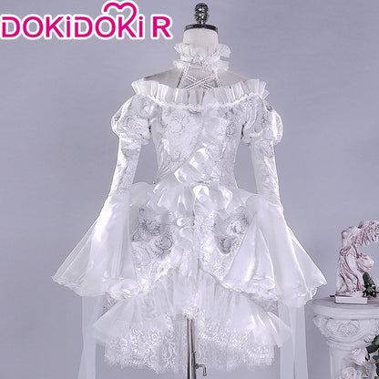 Kirakishou Cosplay Anime Rozen Maiden Cosplay DokiDoki-R Women Kirakishou Cosplay Lolita Gothic Dress White Lolita