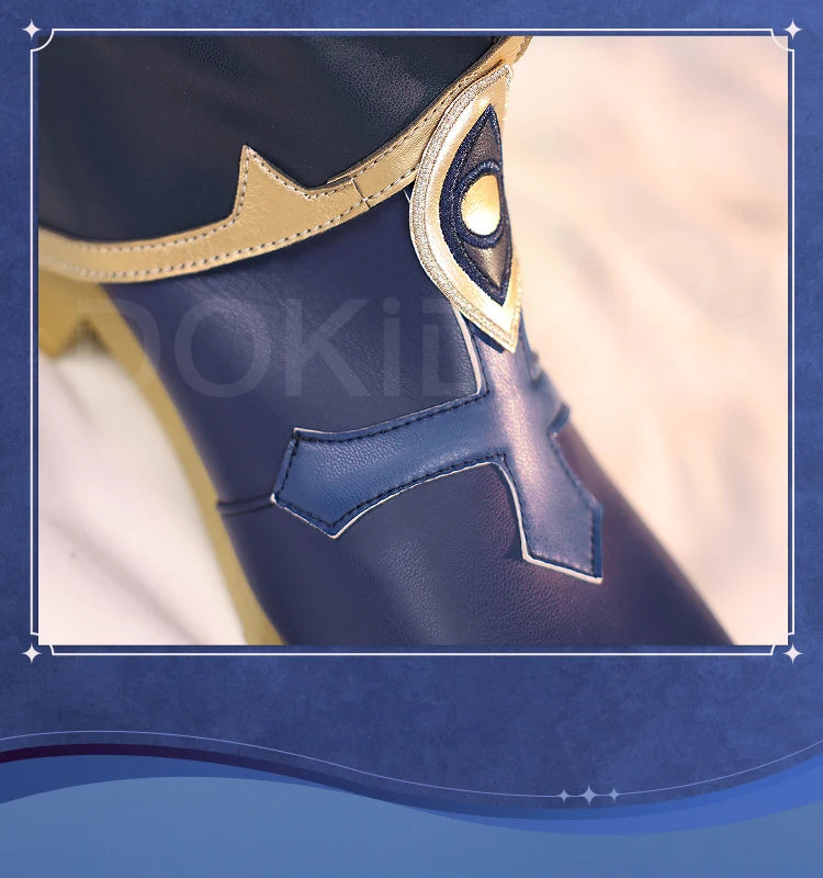 IN STOCK Anaxa Sunday Jiaoqiu Shoes Cosplay Game Honkai: Star Rail Cosplay DokiDoki-SR Men Black Boots Anaxa Cosplay Boots