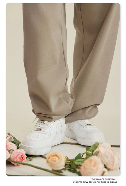 ZODF New Men Heavy Weight 440gsm Solid Sweatpants Unisex Loose Basic Casual Comfortable Sport Pants Joggers Streetwears HY0628