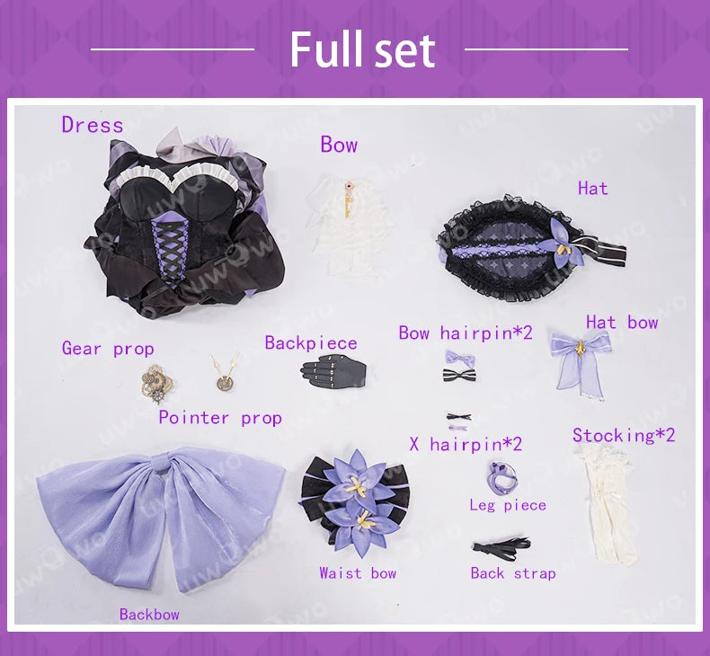 UWOWO Herta Cosplay Game Honkai Star Rail Fanart The Herta Lolita-Style Gown Cosplay Costume Halloween Costume